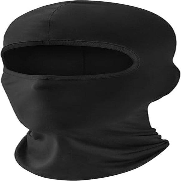 Summer Black Balaclava Ski Mask Unisex - Picture 1 of 7